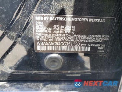 Zdjęcie 12 z 12 samochodu: 2016 BMW 528 I VIN:WBA5A5C54GG351130 - miniatura