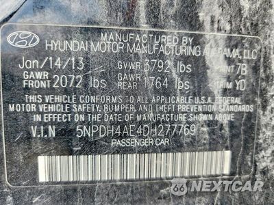Zdjęcie 12 z 12 samochodu: 2013 HYUNDAI ELANTRA GLS VIN:5NPDH4AE4DH277769 - miniatura