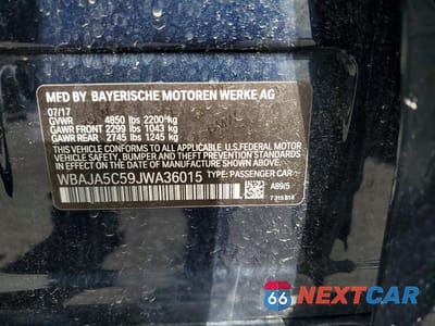 Zdjęcie 12 z 12 samochodu: 2018 BMW 530 I VIN:WBAJA5C59JWA36015 - miniatura