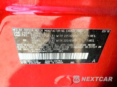 Zdjęcie 13 z 13 samochodu: 2016 TOYOTA RAV4 XLE VIN:2T3RFREV6GW463197 - miniatura