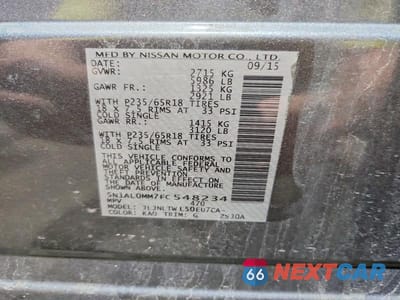 Zdjęcie 13 z 13 samochodu: 2015 INFINITI QX60 BASE VIN:5N1AL0MM7FC548234 - miniatura