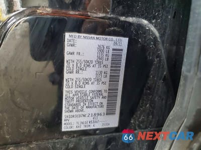 Zdjęcie 13 z 13 samochodu: 2022 NISSAN PATHFINDER SL VIN:5N1DR3CD7NC218963 - miniatura