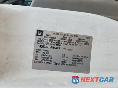 Zdjęcie 13 z 13 samochodu: 2006 CHEVROLET EXPRESS 3500 DELIVERY VAN VIN:1GCHG35U161267209 - miniatura