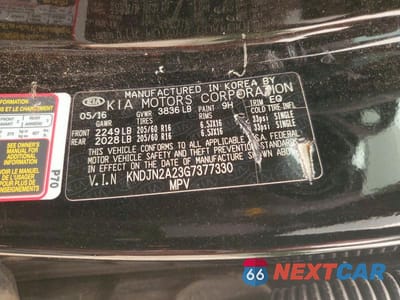 Zdjęcie 13 z 13 samochodu: 2016 KIA SOUL BASE VIN:KNDJN2A23G7377330 - miniatura