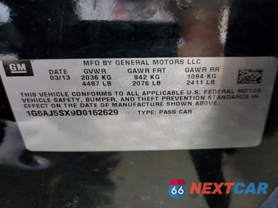 Zdjęcie 13 z 13 samochodu: 2013 CADILLAC ATS PERFORMANCE VIN:1G6AJ5SX9D0162629 - miniatura