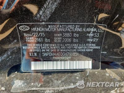 Zdjęcie 12 z 12 samochodu: 2016 HYUNDAI ELANTRA VALUE EDITION VIN:5NPDH4AE0GH791851 - miniatura