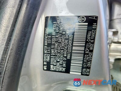 Zdjęcie 12 z 12 samochodu: 2016 TOYOTA YARIS 5-DOOR L VIN:VNKKTUD33GA065822 - miniatura