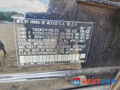 Zdjęcie 13 z 13 samochodu: 2024 HONDA HR-V SPORT VIN:3CZRZ1H5XRM706383 - miniatura