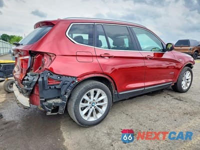 Trzecie zdjęcie samochodu z tyłu: 2014 BMW X3 XDRIVE28I VIN:5UXWX9C52E0D20558 - miniatura