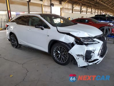 Czwarte zdjęcie samochodu z boku: 2022 LEXUS RX 450H F SPORT VIN:2T2YGMDAXNC075001 - miniatura