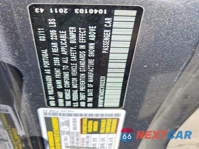 Zdjęcie 13 z 13 samochodu: 2012 VOLKSWAGEN EOS LUX VIN:WVWFW7AH2CV002829 - miniatura