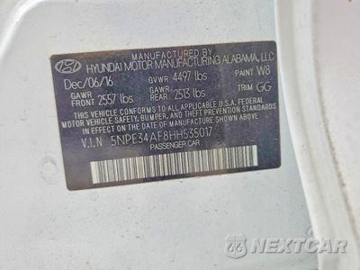 Zdjęcie 13 z 13 samochodu: 2017 HYUNDAI SONATA SPORT VIN:5NPE34AF8HH535017 - miniatura