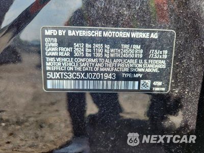 Zdjęcie 13 z 13 samochodu: 2018 BMW X3 XDRIVEM40I VIN:5UXTS3C5XJ0Z01943 - miniatura