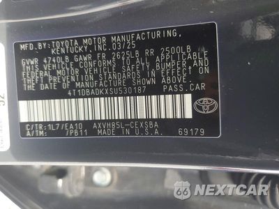 Zdjęcie 12 z 12 samochodu: 2025 TOYOTA CAMRY SE VIN:4T1DBADKXSU530187 - miniatura