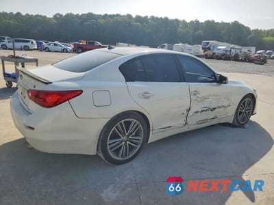 Trzecie zdjęcie samochodu z tyłu: 2014 INFINITI Q50 SPORT VIN:JN1BV7AP5EM678955 - miniatura