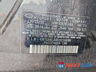 Zdjęcie 12 z 12 samochodu: 2019 GENESIS G70 2.0T ADVANCED VIN:KMTG44LA4KU016696 - miniatura