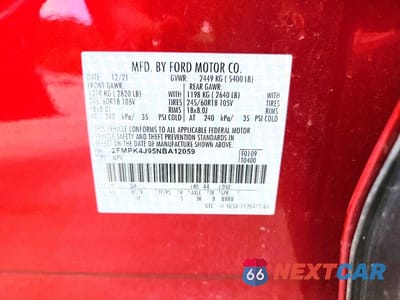 Zdjęcie 13 z 13 samochodu: 2022 FORD EDGE SEL VIN:2FMPK4J95NBA12059 - miniatura