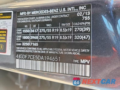 Zdjęcie 13 z 13 samochodu: 2013 MERCEDES-BENZ GL 450 4MATIC VIN:4JGDF7CE5DA194651 - miniatura