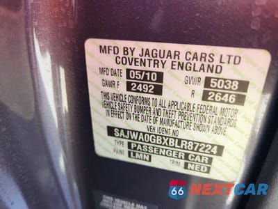Zdjęcie 12 z 12 samochodu: 2011 JAGUAR XF PREMIUM VIN:SAJWA0GBXBLR87224 - miniatura