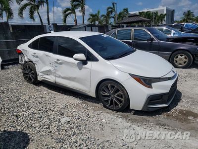 Czwarte zdjęcie samochodu z boku: 2020 TOYOTA COROLLA SE VIN:JTDS4RCE4LJ012546 - miniatura