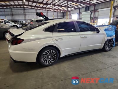 Trzecie zdjęcie samochodu z tyłu: 2022 HYUNDAI SONATA HYBRID SEL VIN:KMHL34JJXNA043860 - miniatura