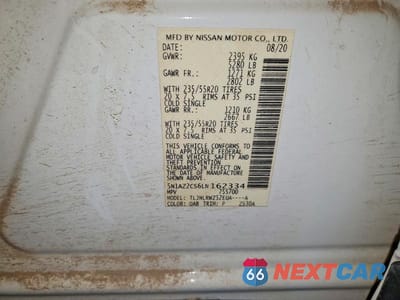 Zdjęcie 14 z 14 samochodu: 2020 NISSAN MURANO SL VIN:5N1AZ2CS6LN162334 - miniatura