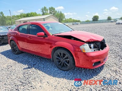Czwarte zdjęcie samochodu z boku: 2013 DODGE AVENGER SXT VIN:1C3CDZCB1DN620257 - miniatura