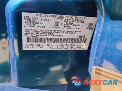 Zdjęcie 12 z 12 samochodu: 2001 FORD F150 SUPERCREW VIN:1FTRW07W81KA75888 - miniatura
