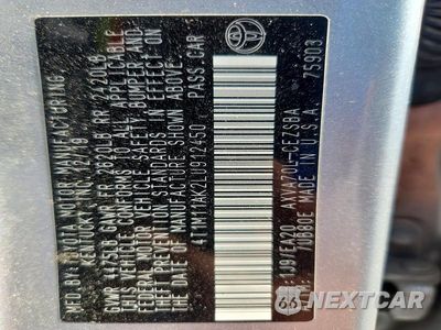 Zdjęcie 12 z 12 samochodu: 2020 TOYOTA CAMRY SE VIN:4T1M11AK2LU912450 - miniatura
