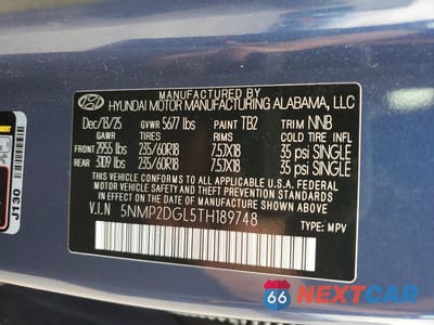 Zdjęcie 14 z 14 samochodu: 2026 HYUNDAI SANTA FE SEL VIN:5NMP2DGL5TH189748 - miniatura