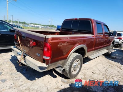 Trzecie zdjęcie samochodu z tyłu: 2005 FORD F250 SUPER DUTY VIN:1FTSW21P75EA77909 - miniatura