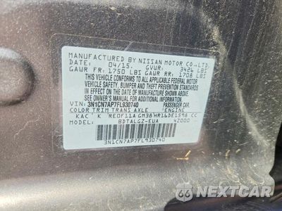 Zdjęcie 13 z 13 samochodu: 2015 NISSAN VERSA 1.6 SL VIN:3N1CN7AP7FL930740 - miniatura