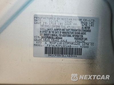 Zdjęcie 12 z 12 samochodu: 2020 NISSAN KICKS S VIN:3N1CP5BV3LL483444 - miniatura