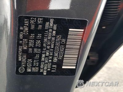 Zdjęcie 12 z 12 samochodu: 2024 HYUNDAI ELANTRA SEL VIN:KMHLM4DG0RU807605 - miniatura