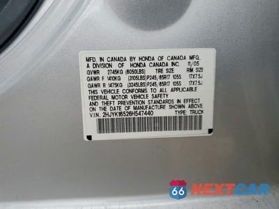 Zdjęcie 12 z 12 samochodu: 2006 HONDA RIDGELINE RTL VIN:2HJYK16526H547440 - miniatura