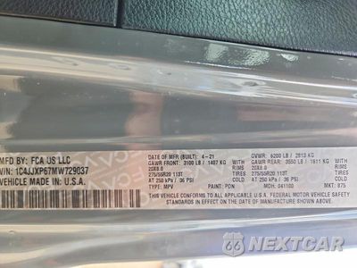 Zdjęcie 12 z 12 samochodu: 2021 JEEP WRANGLER UNLIMITED SAHARA 4XE VIN:1C4JJXP67MW729037 - miniatura