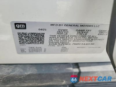 Zdjęcie 14 z 14 samochodu: 2021 GMC YUKON DENALI VIN:1GKS2DKL7MR344030 - miniatura