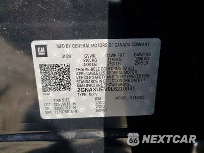 Zdjęcie 13 z 13 samochodu: 2020 CHEVROLET EQUINOX LT VIN:2GNAXUEV9L6210031 - miniatura