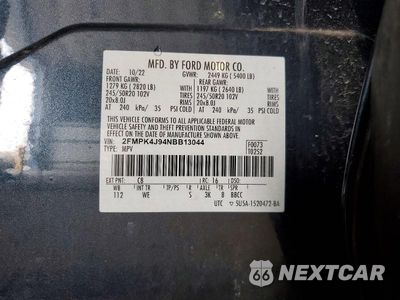Zdjęcie 14 z 14 samochodu: 2022 FORD EDGE SEL VIN:2FMPK4J94NBB13044 - miniatura