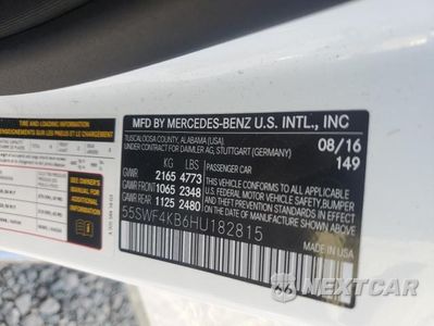 Zdjęcie 12 z 12 samochodu: 2017 MERCEDES-BENZ C 300 4MATIC VIN:55SWF4KB6HU182815 - miniatura