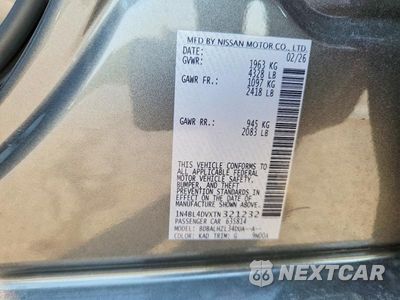 Zdjęcie 12 z 12 samochodu: 2026 NISSAN ALTIMA SV VIN:1N4BL4DVXTN321232 - miniatura