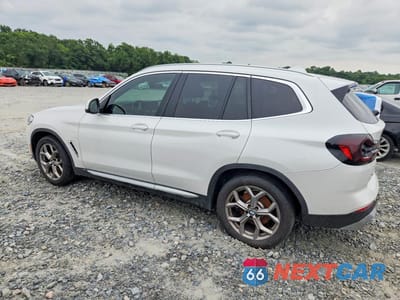 Drugie zdjęcie samochodu z przodu: 2022 BMW X3 XDRIVE30I VIN:5UX53DP07N9N39484 - miniatura