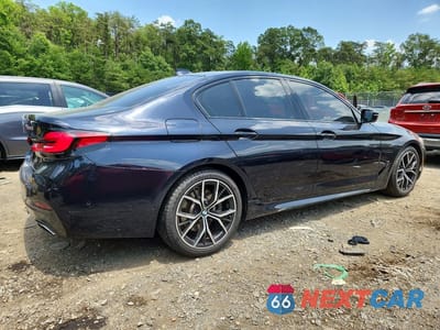 Trzecie zdjęcie samochodu z tyłu: 2022 BMW 530 XI VIN:WBA13BJ01NCJ96314 - miniatura