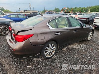 Trzecie zdjęcie samochodu z tyłu: 2015 INFINITI Q50 PREMIUM VIN:JN1BV7AR3FM412935 - miniatura