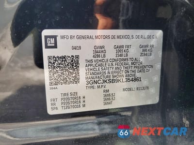 Zdjęcie 13 z 13 samochodu: 2019 CHEVROLET TRAX LS VIN:3GNCJKSB9KL354861 - miniatura