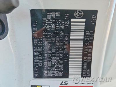 Zdjęcie 13 z 13 samochodu: 2022 TOYOTA CAMRY SE VIN:4T1G11BK2NU069090 - miniatura