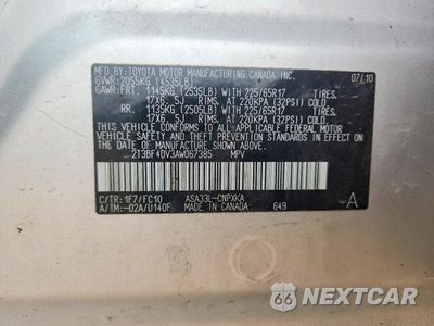 Zdjęcie 13 z 13 samochodu: 2010 TOYOTA RAV4 BASE VIN:2T3BF4DV3AW067385 - miniatura
