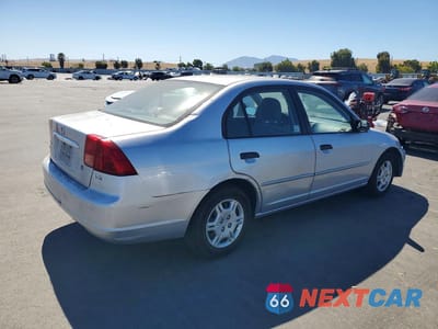 Trzecie zdjęcie samochodu z tyłu: 2001 HONDA CIVIC LX VIN:2HGES16581H593128 - miniatura