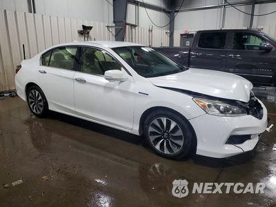 Czwarte zdjęcie samochodu z boku: 2017 HONDA ACCORD HYBRID VIN:JHMCR6F32HC008942 - miniatura