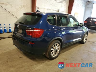 Trzecie zdjęcie samochodu z tyłu: 2014 BMW X3 XDRIVE28I VIN:5UXWX9C54E0D42674 - miniatura